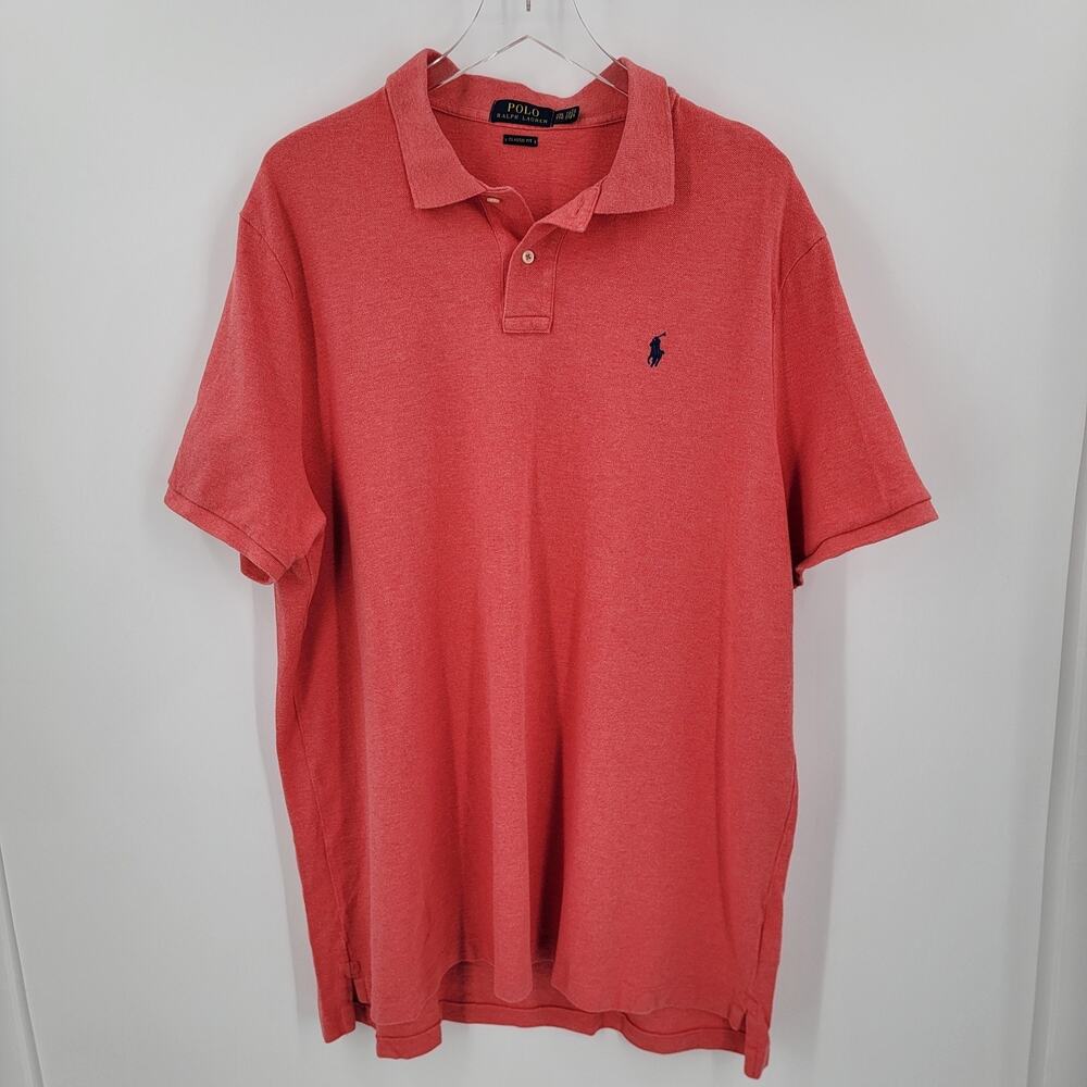 Polo Ralph Lauren Polo Shirt Men’s XXL Clasic Fit Short Sleeve Coral